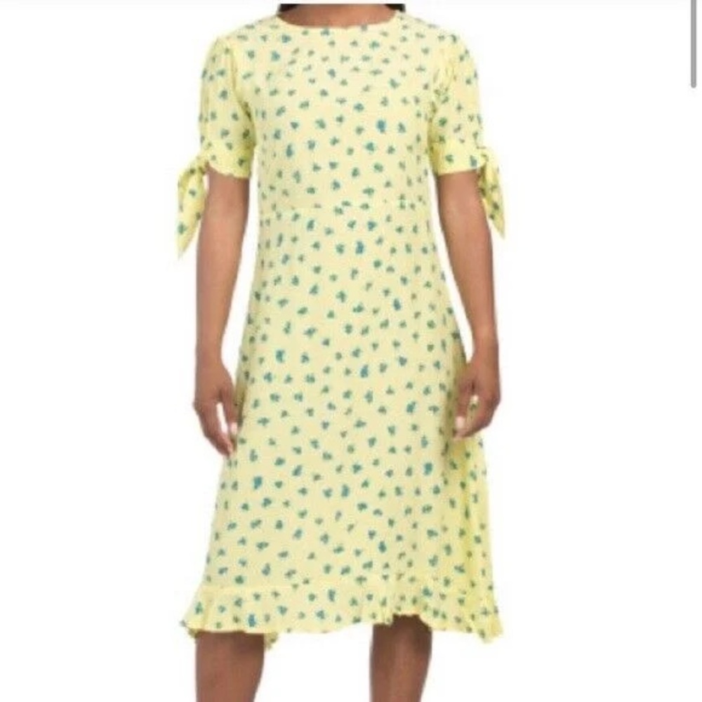 Faithfull the brand | Emilia midi dress Luda floral in lemon🍋